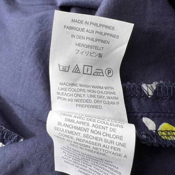 J. Crew Navy Blue Colorful Tulip Skirt in Ratti Happy Cat Print Polka Dot Sz 00 - Picture 10 of 16